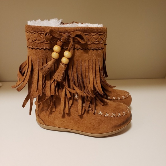 toddler fringe boots